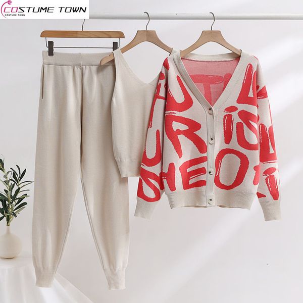 women s two piece pants 2023 autumn winter contrast jacquard knit set european station fashion three shows thin and fashionable style 230822, White
women s two piece pants 2023 autumn winter contrast jacquard knit set european station fashion three shows thin and fashionable style 230822, White