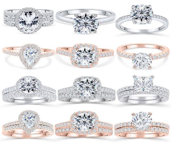 925 sterling silver wedding ring sets cubic zirconia rings women engagement wedding rings jewellry2811453, Slivery;golden
925 sterling silver wedding ring sets cubic zirconia rings women engagement wedding rings jewellry2811453, Slivery;golden