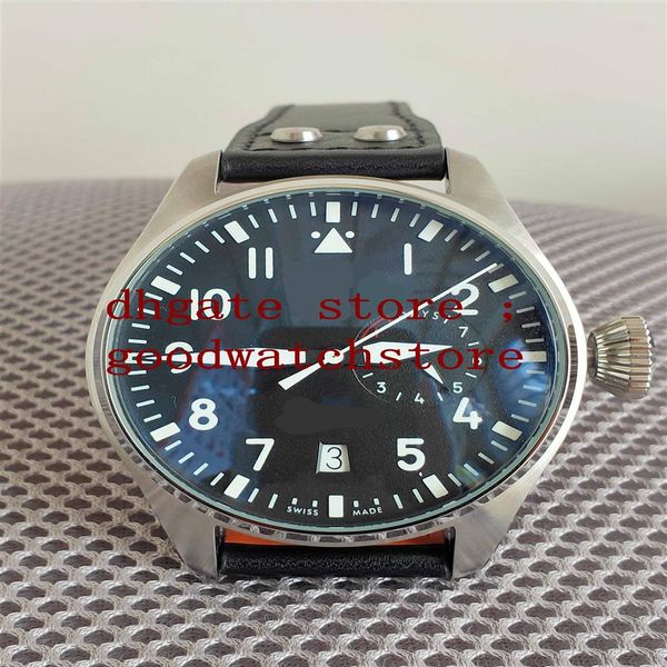 men's luxury products wristwatchessteel quality classic big watches 7days power reserve 46mm black dial steel automatic movem289u, Slivery;brown
men's luxury products wristwatchessteel quality classic big watches 7days power reserve 46mm black dial steel automatic movem289u, Slivery;brown