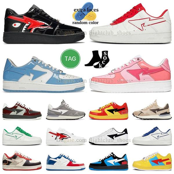 2023 designer casual shoes low men women sneakers patent leather shark black white camo combo pink blue grey west orange skateboarding sk8 s
2023 designer casual shoes low men women sneakers patent leather shark black white camo combo pink blue grey west orange skateboarding sk8 s