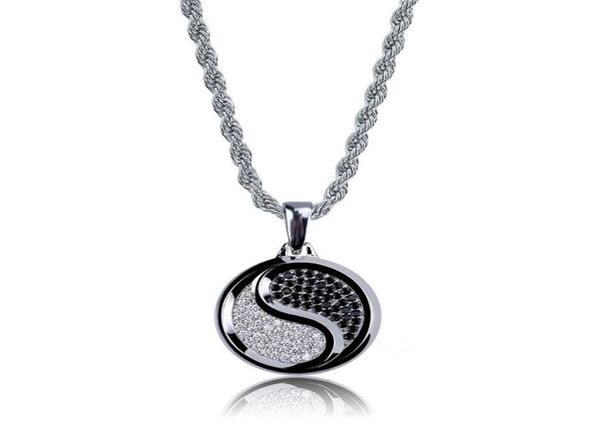 cubic zirconia hiphop yinyang pendant necklaces for men bling ice out hip hop jesus jewelry 18k gold plated necklace247e5390397, Silver
cubic zirconia hiphop yinyang pendant necklaces for men bling ice out hip hop jesus jewelry 18k gold plated necklace247e5390397, Silver