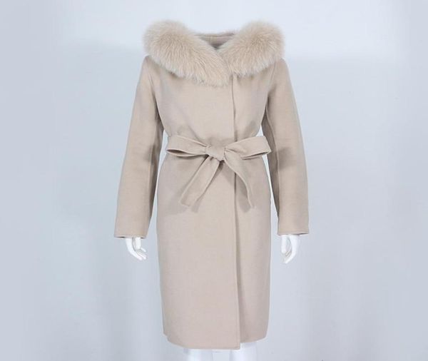 oftbuy 2021 real fur coat winter jacket women natural fox fur collar hooded cashmere wool blends long outerwear lady streetwear9781222, Black
oftbuy 2021 real fur coat winter jacket women natural fox fur collar hooded cashmere wool blends long outerwear lady streetwear9781222, Black