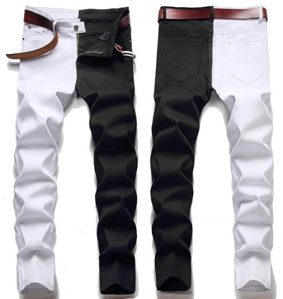 men039s jeans male american styles fashion stitching slim twocolor white and black trend stretch trousers denim pants4931005, Blue
men039s jeans male american styles fashion stitching slim twocolor white and black trend stretch trousers denim pants4931005, Blue