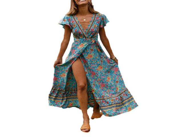 boho floral print long maxi women chiffon jumpsuit split summer beach v neck short sleeve ladies wrap playsuits robe femme 2019 y17456062, Black;gray
boho floral print long maxi women chiffon jumpsuit split summer beach v neck short sleeve ladies wrap playsuits robe femme 2019 y17456062, Black;gray