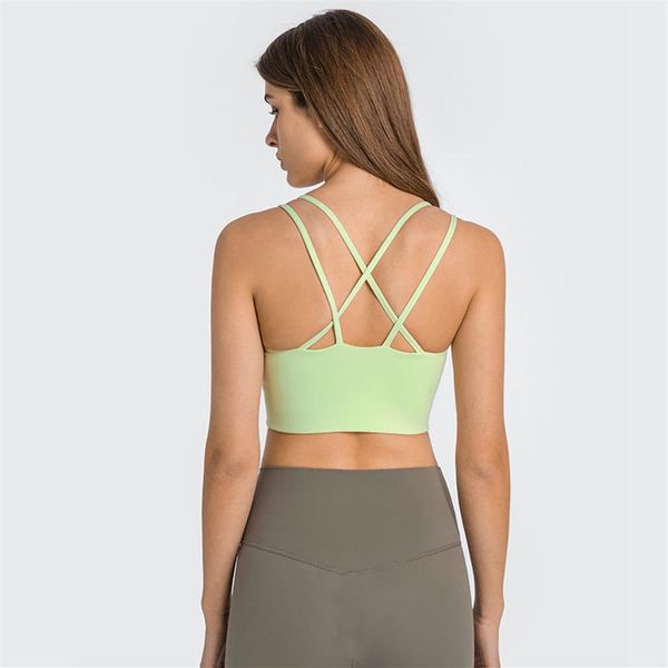 l-166 tank double thin straps nude feeling yoga bra skin-friendly gathered shockproof sports underwears cross beautiful back 293s
l-166 tank double thin straps nude feeling yoga bra skin-friendly gathered shockproof sports underwears cross beautiful back 293s
