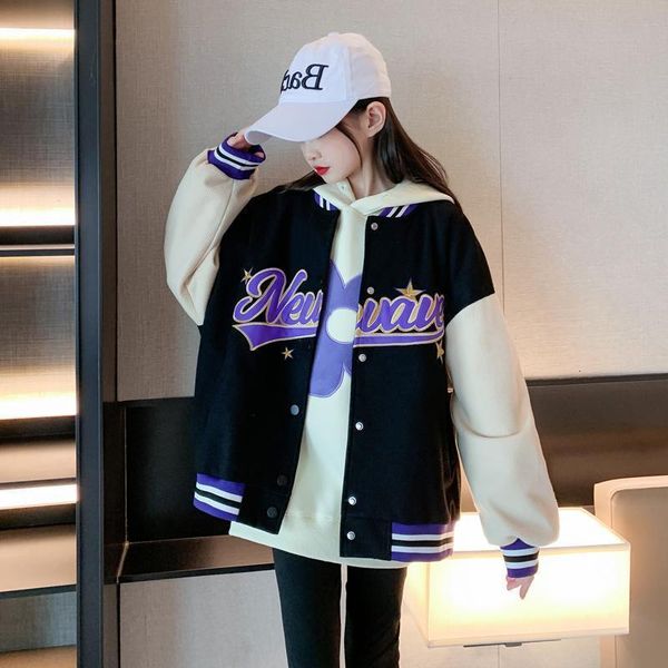 jackets teen girls spring autumn fashion bomber jackets kids streetwear baseball uniform sport coat loose students outerwear 8 10 12 14y 230, Blue;gray
jackets teen girls spring autumn fashion bomber jackets kids streetwear baseball uniform sport coat loose students outerwear 8 10 12 14y 230, Blue;gray
