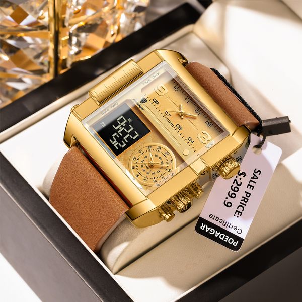 wristwatches poedagar luxury man wristwatch rectangle waterproof luminous day week men watch digital multifunction men's watches quartz, Slivery;brown
wristwatches poedagar luxury man wristwatch rectangle waterproof luminous day week men watch digital multifunction men's watches quartz, Slivery;brown