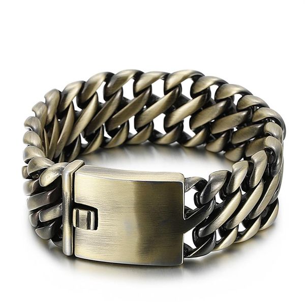 large fashion mens biker whip chain bronze bracelet stainless steel link bangle 23mm 8 66 inch heavy 147g weight187g, Black
large fashion mens biker whip chain bronze bracelet stainless steel link bangle 23mm 8 66 inch heavy 147g weight187g, Black