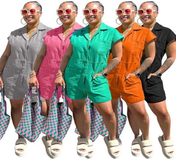 women jumpsuits rompers 5 colors summer casual overalls short sleeve designer clothing buttons5980705, Black;white
women jumpsuits rompers 5 colors summer casual overalls short sleeve designer clothing buttons5980705, Black;white