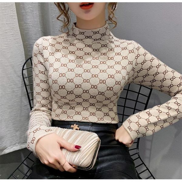 women designer sweatshirts hoodies half turtleneck base shirt long sleeve slim fashion letter print undershirt b104343324043, Black
women designer sweatshirts hoodies half turtleneck base shirt long sleeve slim fashion letter print undershirt b104343324043, Black