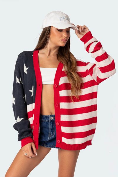 womens sweaters y2k spicy girls striped star cardigan winter coat sweater thick fashion knitted loose selling large sizes 230822, White;black
womens sweaters y2k spicy girls striped star cardigan winter coat sweater thick fashion knitted loose selling large sizes 230822, White;black