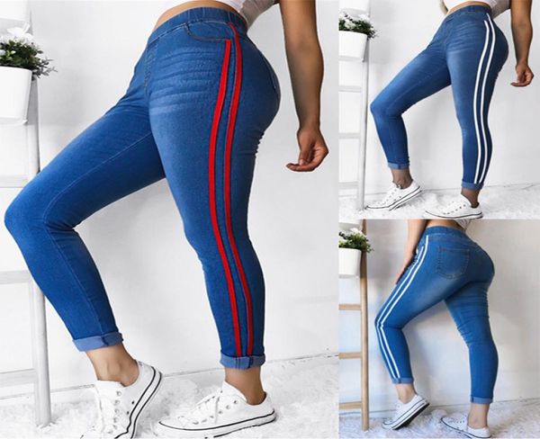 streetwear high wasit skinny jeans s5xl plus size women pencil pants stripe side stretchy slim long denim pants3026016, Blue
streetwear high wasit skinny jeans s5xl plus size women pencil pants stripe side stretchy slim long denim pants3026016, Blue