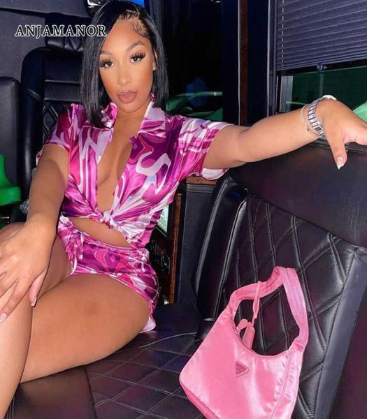 women039s two piece pants anjamanor two piece set summer print satin crop and shorts sets for women club outfits 2022 6068127, White
women039s two piece pants anjamanor two piece set summer print satin crop and shorts sets for women club outfits 2022 6068127, White