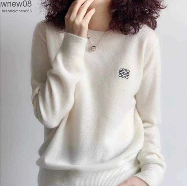 autumn winter round neck 100% pure wool sweater women's loose knit embroidered cashmere sweater bottoms pullover versatile top, Black
autumn winter round neck 100% pure wool sweater women's loose knit embroidered cashmere sweater bottoms pullover versatile top, Black