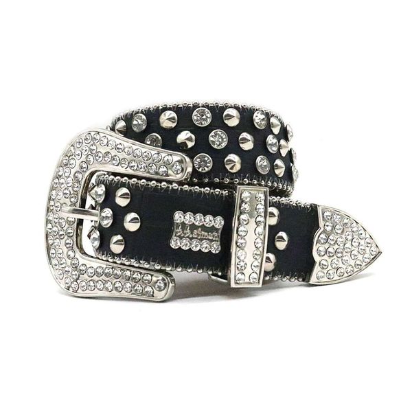 men's rhinestone belt inlaid with glass, high-end pointed nails, alloy needle buckle, street hip-hop, personalized dark pants belt, Black;brown
men's rhinestone belt inlaid with glass, high-end pointed nails, alloy needle buckle, street hip-hop, personalized dark pants belt, Black;brown