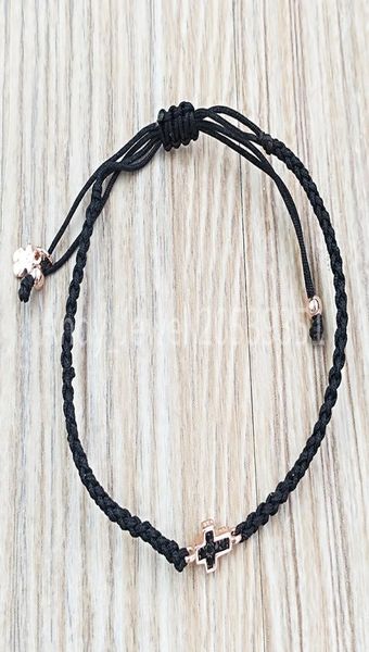 motif cross bracelet in rose gold vermeil with spinels and black cord authentic 925 sterling silver bracelets fits european bear j1635528, Golden;silver
motif cross bracelet in rose gold vermeil with spinels and black cord authentic 925 sterling silver bracelets fits european bear j1635528, Golden;silver