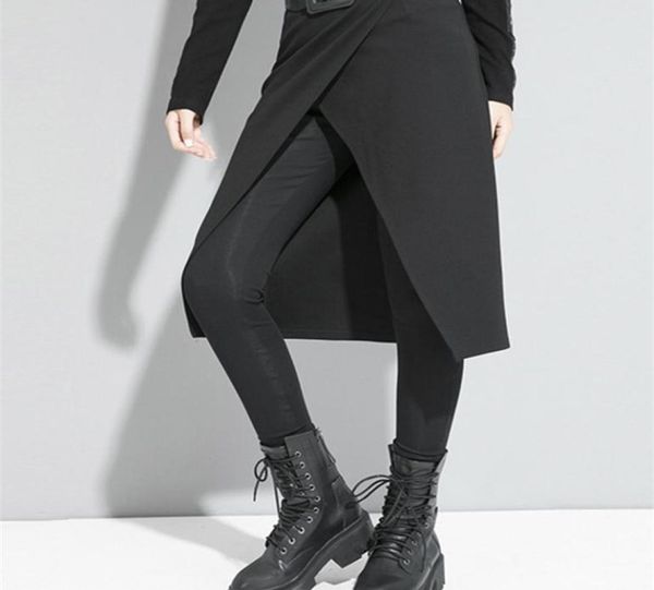 eam high elastic waist black stitch long false two trousers loose fit pants women fashion spring autumn 1s191 2203282623985, Black;white
eam high elastic waist black stitch long false two trousers loose fit pants women fashion spring autumn 1s191 2203282623985, Black;white