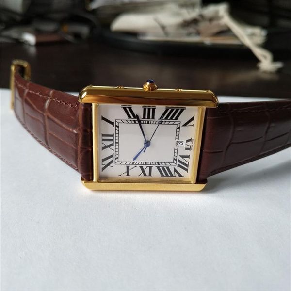 new male watch gold case white dial brown leather strap watch quartz watches 048 302p, Slivery;brown
new male watch gold case white dial brown leather strap watch quartz watches 048 302p, Slivery;brown