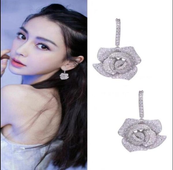 new designer dangle earrings wedding jewelry women rose flower earring s925 silver cubic zirconia earing rings5401700
new designer dangle earrings wedding jewelry women rose flower earring s925 silver cubic zirconia earing rings5401700
