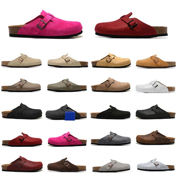autumn winter fashion men women indoor outdoor boston clog leather slide sandals metal buckle gray coffee white black khaki dark red suede r
autumn winter fashion men women indoor outdoor boston clog leather slide sandals metal buckle gray coffee white black khaki dark red suede r