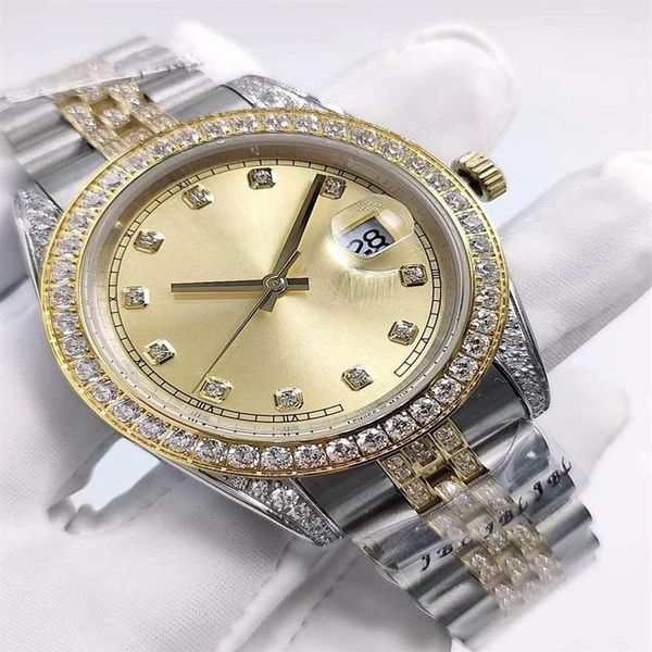 41mm men's automatic mechanical watch mens diamond watches men stainless steel folding buckle sport waterproof f281i, Slivery;brown
41mm men's automatic mechanical watch mens diamond watches men stainless steel folding buckle sport waterproof f281i, Slivery;brown