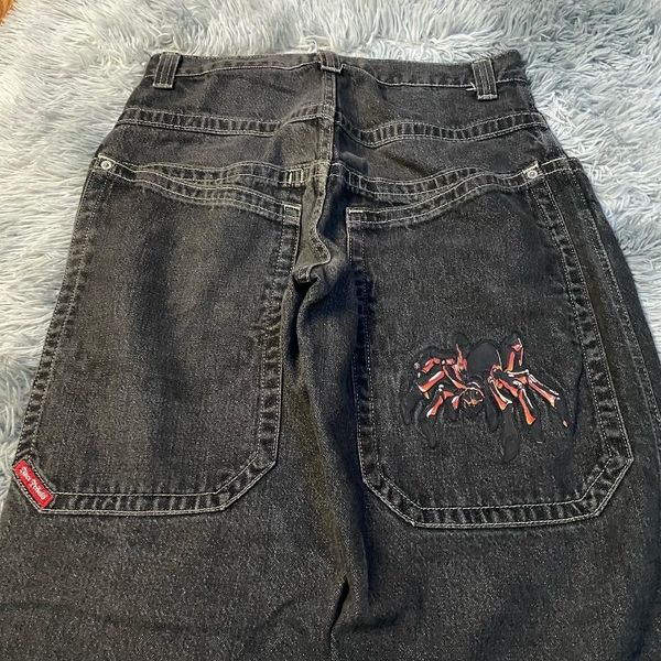 men's jeans gothic punk hip hop vintage spider print jeans men hip hop street y2k baggy casual high waisted jeans men fashion aesthetic, Blue
men's jeans gothic punk hip hop vintage spider print jeans men hip hop street y2k baggy casual high waisted jeans men fashion aesthetic, Blue