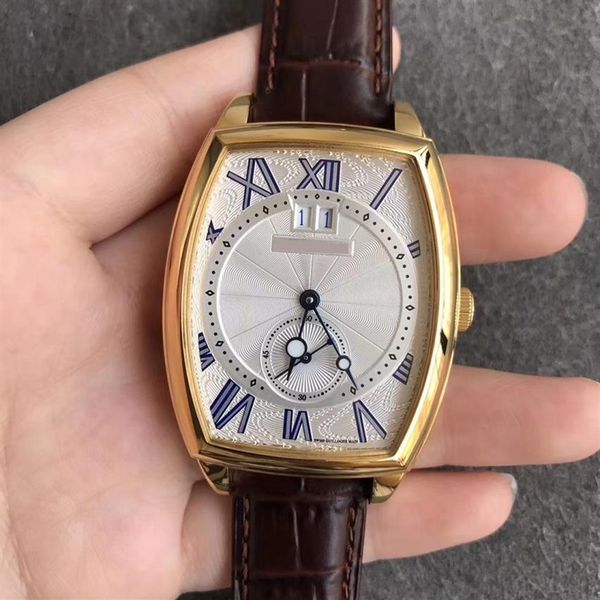 42mmx35mm automatic men watch wristwatch sapphire crystal waterproof 5480 grande date genuine leather strap stainless steel busine296h, Slivery;brown
42mmx35mm automatic men watch wristwatch sapphire crystal waterproof 5480 grande date genuine leather strap stainless steel busine296h, Slivery;brown