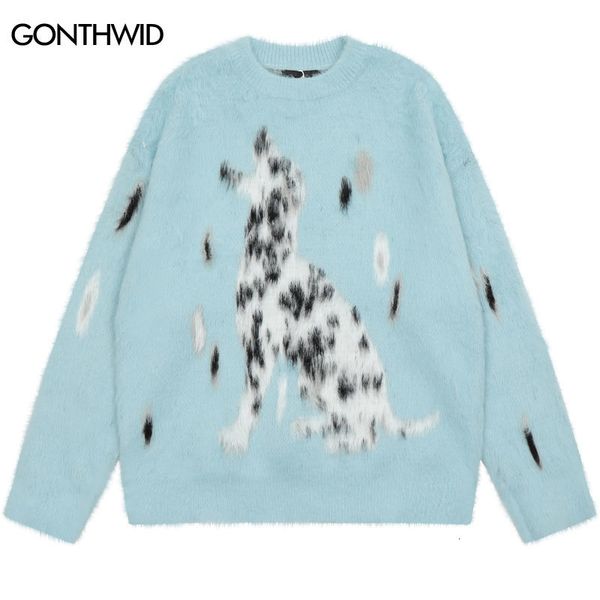 men's sweaters harajuku dalmatian sweater streetwear hip hop knitted animal dog fluffy fuzzy jumper y2k fashion loose pullovers beige b, White;black
men's sweaters harajuku dalmatian sweater streetwear hip hop knitted animal dog fluffy fuzzy jumper y2k fashion loose pullovers beige b, White;black