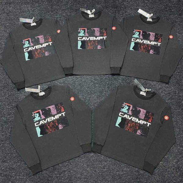 the new fashion cavempt c.e long sleeve batik grey figure pictorial hoodie basic popular lightweight sweatshirt, Black
the new fashion cavempt c.e long sleeve batik grey figure pictorial hoodie basic popular lightweight sweatshirt, Black