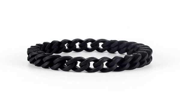 hip hop link chain silicone rubber elasticity wristband cuff bracelet club jewelry gifts wrist band 3 colors5876740, Black
hip hop link chain silicone rubber elasticity wristband cuff bracelet club jewelry gifts wrist band 3 colors5876740, Black