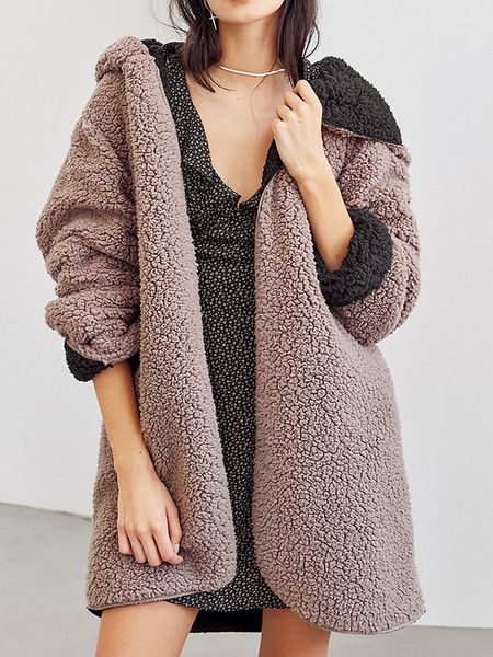 womens wool blends winter coat women long hooded parka female oversize jacket cashmere ladies solid loose fur warm casaco teddy femenino 230, Black
womens wool blends winter coat women long hooded parka female oversize jacket cashmere ladies solid loose fur warm casaco teddy femenino 230, Black