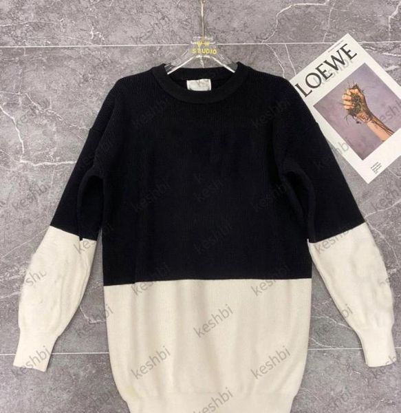women fashion casual pullover sweater color match loose long sleeve knitted sweaters97709942429196, White;black
women fashion casual pullover sweater color match loose long sleeve knitted sweaters97709942429196, White;black