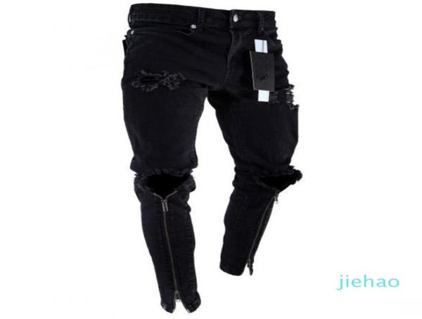 fashion mens zipper holes designer jeans black ripped slim fit represen pencil pants multi style2073235, Blue
fashion mens zipper holes designer jeans black ripped slim fit represen pencil pants multi style2073235, Blue