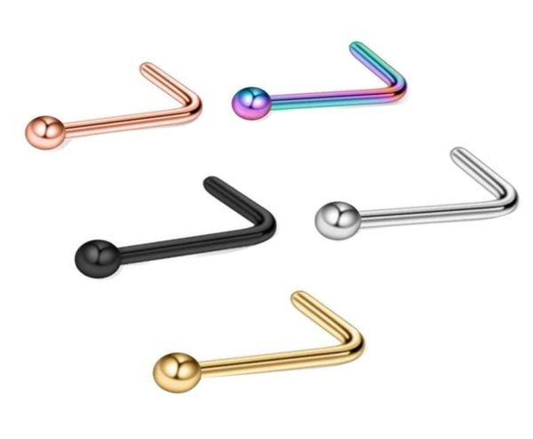 20g nose studs stainless steel nose rings set round ball stud l shaped piercing for women men body jewelry 100pcs1822750, Silver
20g nose studs stainless steel nose rings set round ball stud l shaped piercing for women men body jewelry 100pcs1822750, Silver