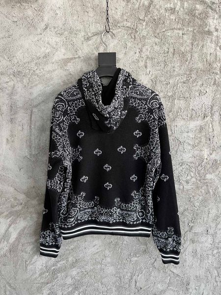 men's hoodies sweatshirts men cashmere blended paisley knit hoodie 230821, Black
men's hoodies sweatshirts men cashmere blended paisley knit hoodie 230821, Black