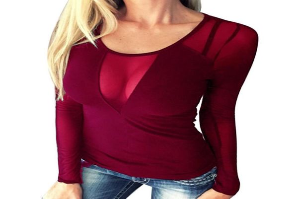 women lace elegant vneck long sleeve mesh blouse casual blouses solid slim view through pullover8596091, White
women lace elegant vneck long sleeve mesh blouse casual blouses solid slim view through pullover8596091, White