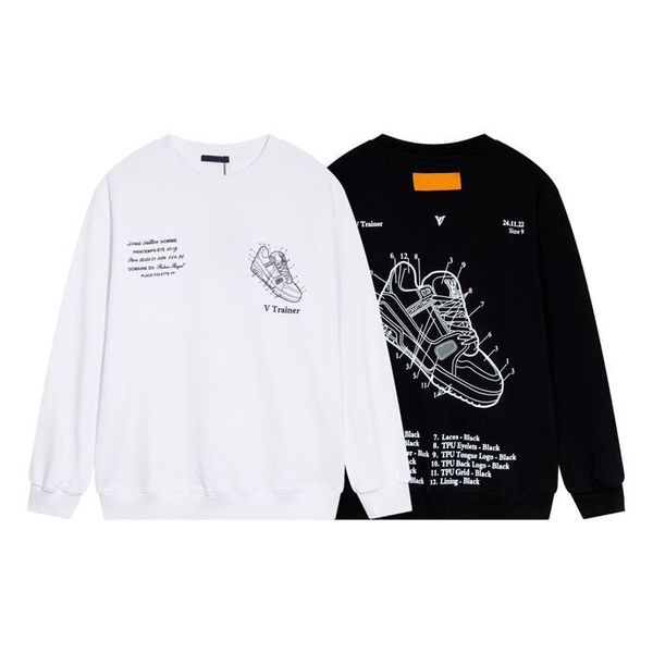 2023 autumn/winter new pure cotton letter printing sweatshirt fashion trend round neck plate style w10-12, Black;brown
2023 autumn/winter new pure cotton letter printing sweatshirt fashion trend round neck plate style w10-12, Black;brown