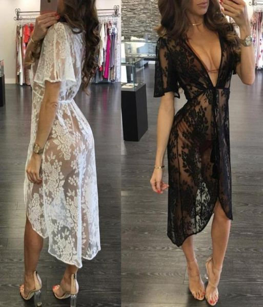 women039s swimwear long lace beach cover up swim dress women bikini coverup swimsuit9220583, White;black
women039s swimwear long lace beach cover up swim dress women bikini coverup swimsuit9220583, White;black
