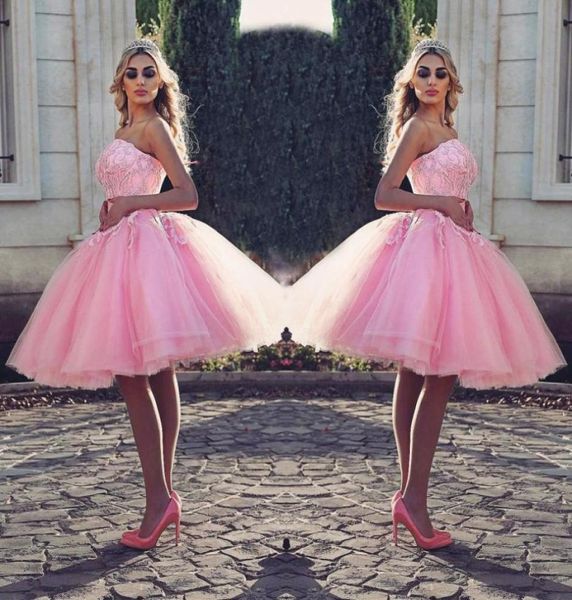 tutu pink kneelength prom dress stylish strapless beaded lace appliques pretty cocktail party dress puffy tulle short lovely even6848214, Black
tutu pink kneelength prom dress stylish strapless beaded lace appliques pretty cocktail party dress puffy tulle short lovely even6848214, Black