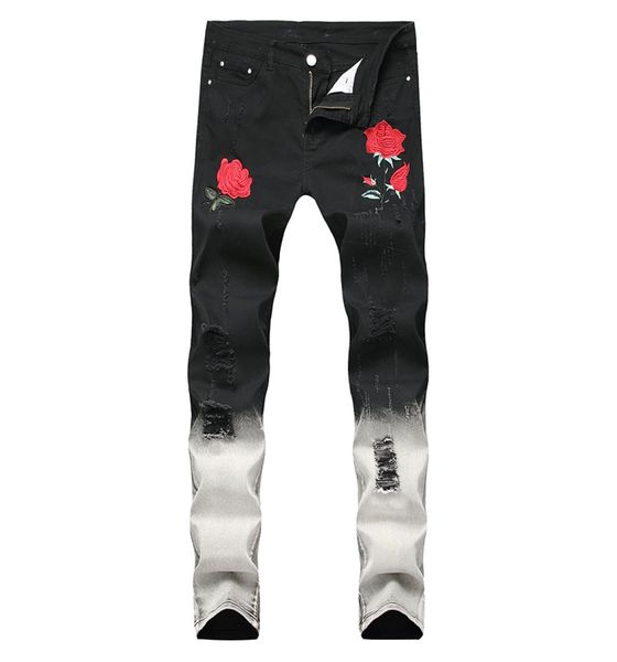 sokotoo men039s fashion rose flower embroidery ripped jeans slim tie and dye gradient color holes denim pants5787905, Blue
sokotoo men039s fashion rose flower embroidery ripped jeans slim tie and dye gradient color holes denim pants5787905, Blue