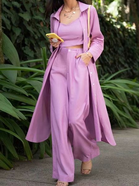 women s suits blazers 2023 autumn fashion pants blouse three piece set spring female casual loose lapel single breasted wide leg suit 230821, White;black
women s suits blazers 2023 autumn fashion pants blouse three piece set spring female casual loose lapel single breasted wide leg suit 230821, White;black