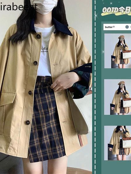 womens jackets irabeezt vintage british style fashion outwear windbreaker coat winter clothes women harajuku clothing button 230821, Black;brown
womens jackets irabeezt vintage british style fashion outwear windbreaker coat winter clothes women harajuku clothing button 230821, Black;brown