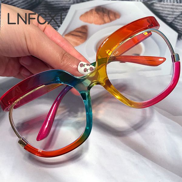 fashion sunglasses frames lnfcxi unique rainbow round anti blue light eyeglasses for women big half frame square computer glasses lady shade, Black
fashion sunglasses frames lnfcxi unique rainbow round anti blue light eyeglasses for women big half frame square computer glasses lady shade, Black