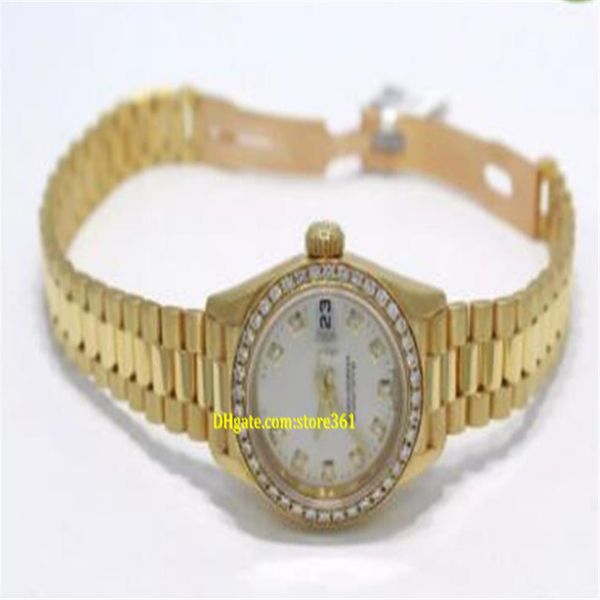 brand watch sapphire 26mm women's watches gold president diamond bezel stainless automatic woman watch275v, Slivery;brown
brand watch sapphire 26mm women's watches gold president diamond bezel stainless automatic woman watch275v, Slivery;brown