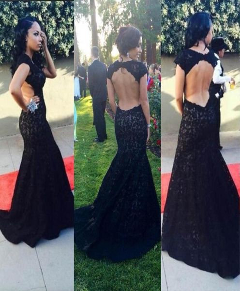 black lace prom dresses open back capped sleeves long mermaid evening gowns african party dresses3993865
black lace prom dresses open back capped sleeves long mermaid evening gowns african party dresses3993865