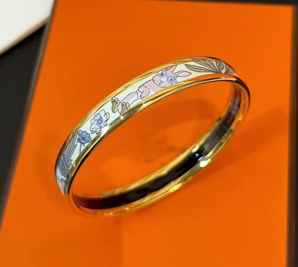designer h home bracelets for women new home rabbit enamel bracelet colorful men and women's couple fashion personality versatile 1.1 w, Black
designer h home bracelets for women new home rabbit enamel bracelet colorful men and women's couple fashion personality versatile 1.1 w, Black