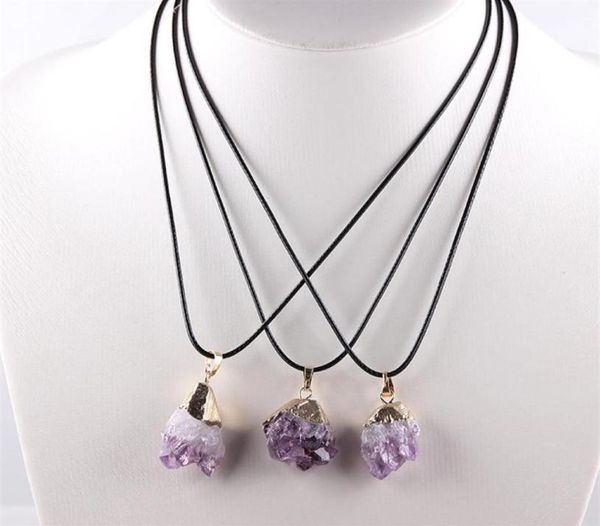 irregular natural amethysts necklace unique healing black rope purple quartz choker semiprecious chakra reiki raw jewelry249b1196062, Silver
irregular natural amethysts necklace unique healing black rope purple quartz choker semiprecious chakra reiki raw jewelry249b1196062, Silver