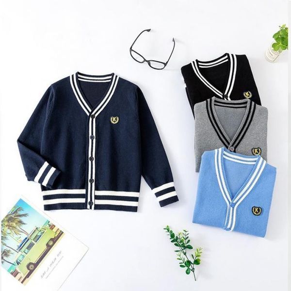 family matching outfits boys and girls' sweaters knitting cardigans autumn korean version baby knitwear vneck college children's c, Blue
family matching outfits boys and girls' sweaters knitting cardigans autumn korean version baby knitwear vneck college children's c, Blue