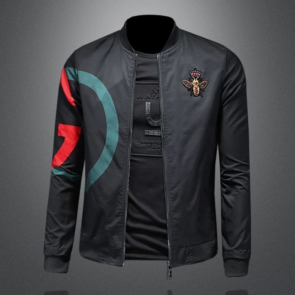 men's jackets minglu autumn winter stand collar printed luxury long sleeve embroidery business casual male coats plus size 5xl 230821, Black;brown
men's jackets minglu autumn winter stand collar printed luxury long sleeve embroidery business casual male coats plus size 5xl 230821, Black;brown