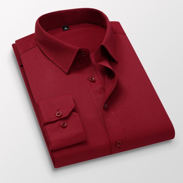 men's casual shirts tfetters men 2023 spring and autumn long sleeve shirt business solid color slim fit clothing 230822, White;black
men's casual shirts tfetters men 2023 spring and autumn long sleeve shirt business solid color slim fit clothing 230822, White;black